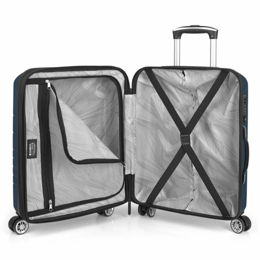 Gabol Escape 4 Rollen Kofferset 3-teilig mit Dehnfalte