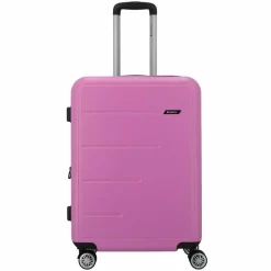 Gabol 4-Rollen Koffer|Hartgepäck<Future Plus 4 Rollen Trolley 66 cm mit Dehnfalte rosa