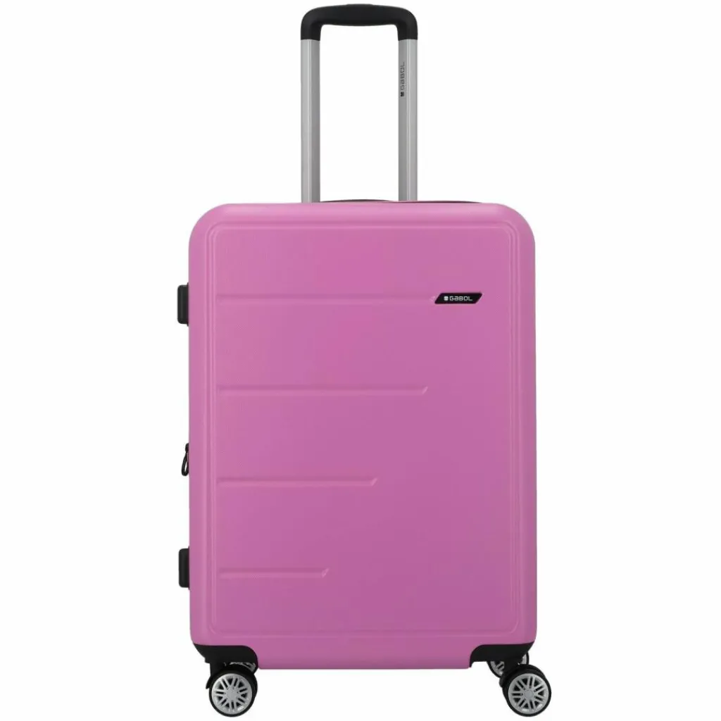 Gabol 4-Rollen Koffer|Hartgepäck<Future Plus 4 Rollen Trolley 66 cm mit Dehnfalte rosa