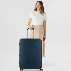 Gabol 4-Rollen Koffer|Hartgepäck<Future Plus 4 Rollen Trolley 74 cm mit Dehnfalte azul marino