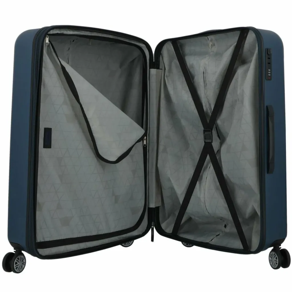 Gabol 4-Rollen Koffer|Hartgepäck<Future Plus 4 Rollen Trolley 74 cm mit Dehnfalte azul marino