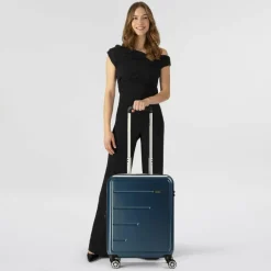 Gabol Hartgepäck Kabinengepäck|4-Rollen Kabinentrolleys<Future Plus 4 Rollen Kabinentrolley 55 cm mit Dehnfalte azul marino