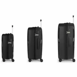 Discount Gabol Infinity 4 Rollen Kofferset 3-teilig mit Dehnfalte negro