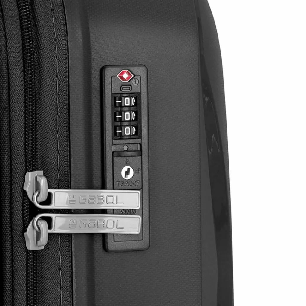 Discount Gabol Infinity 4 Rollen Kofferset 3-teilig mit Dehnfalte negro