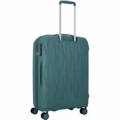 Gabol 4-Rollen Koffer|Hartgepäck<Infinity 4 Rollen Trolley 66 cm mit Dehnfalte turquesa