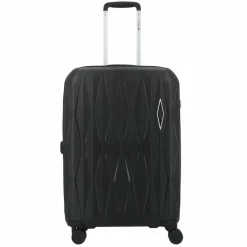 Gabol Hartgepäck|4-Rollen Koffer<Infinity 4 Rollen Trolley 66 cm mit Dehnfalte negra