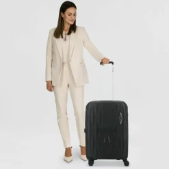 Gabol Hartgepäck|4-Rollen Koffer<Infinity 4 Rollen Trolley 66 cm mit Dehnfalte negra