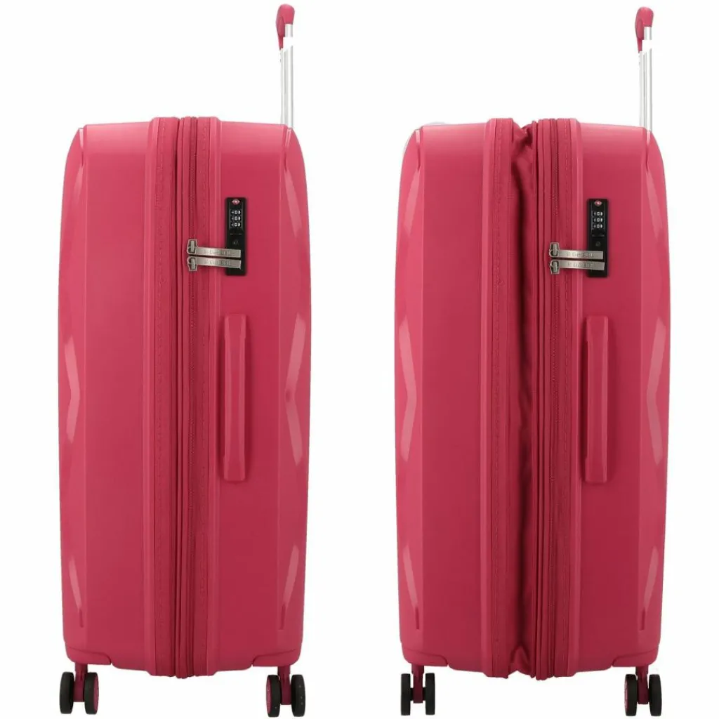 Online Gabol Infinity 4 Rollen Trolley L 75 cm mit Dehnfalte fucsia