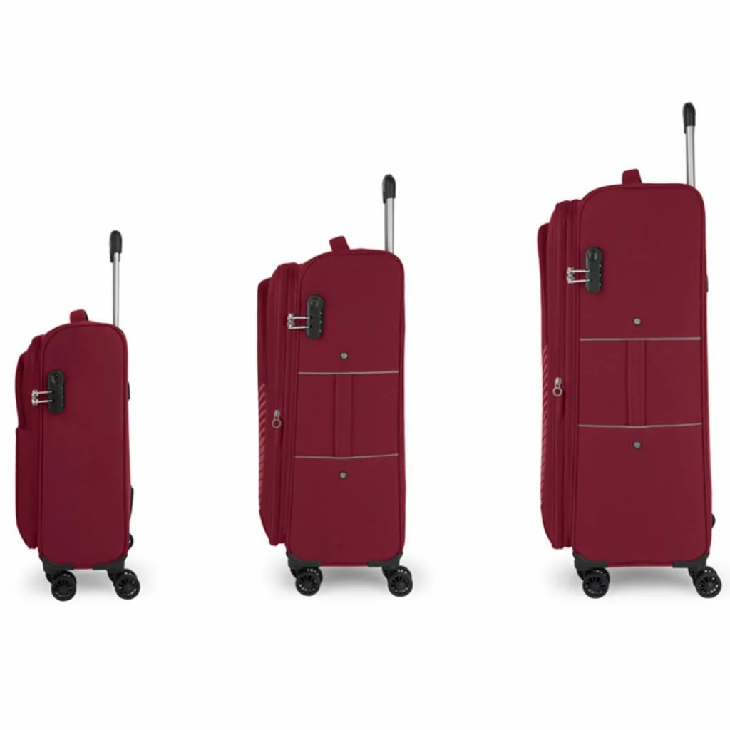 Gabol Weichgepäck|4-Rollen Koffer<Juego 3 4-Rollen Kofferset 3tlg. burdeos