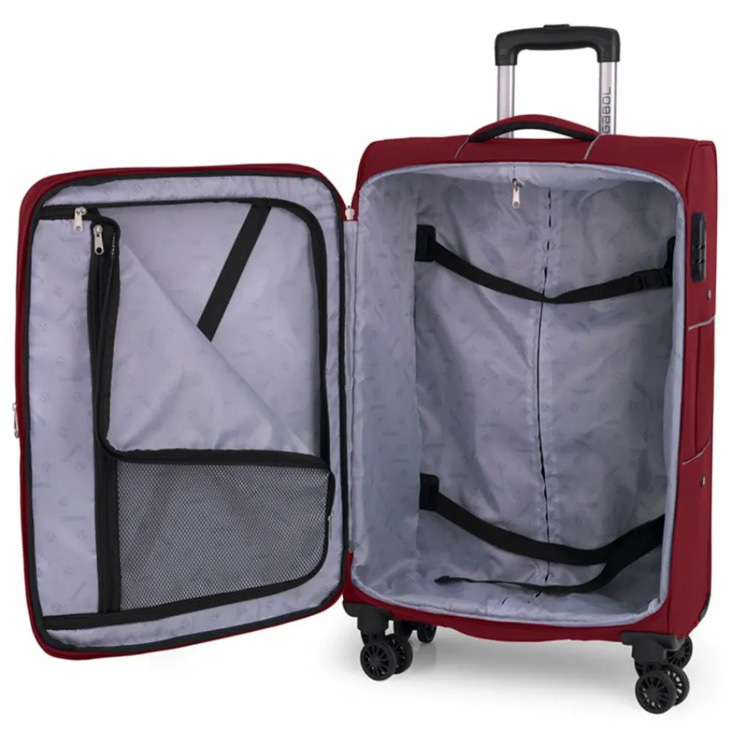 Gabol Weichgepäck|4-Rollen Koffer<Juego 3 4-Rollen Kofferset 3tlg. burdeos
