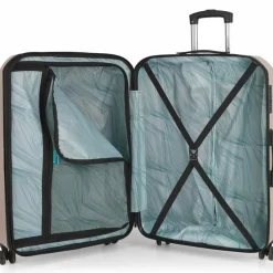 Gabol 4-Rollen Koffer|Hartgepäck<Mercury 4 Rollen Trolley L 76 cm mit Dehnfalte champagne