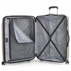 Gabol 4-Rollen Koffer|Hartgepäck<Ocean 4 Rollen Trolley L 76.5 cm mit Dehnfalte beige