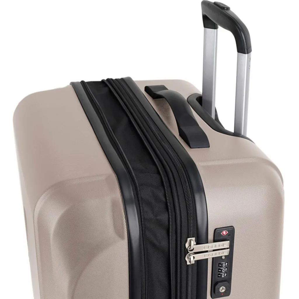 Gabol 4-Rollen Koffer|Hartgepäck<Ocean 4 Rollen Trolley L 76.5 cm mit Dehnfalte beige