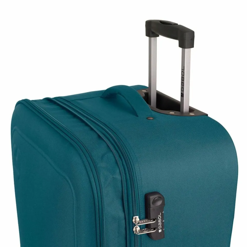 Discount Gabol Orbit 2 Rollen Kabinentrolley 55 cm mit Dehnfalte Turquoise