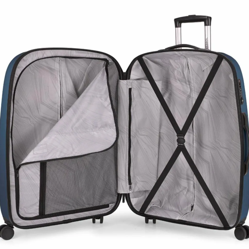 Gabol Hartgepäck|4-Rollen Koffer<Paradise XP 4 Rollen Trolley L 77 cm mit Dehnfalte blau