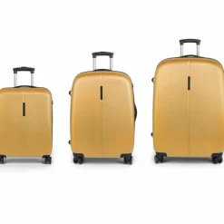 Gabol Koffersets Als Hartgepäck|Koffersets 3-Teilig<Paradise XP 4 Rollen Kofferset 3-teilig mit Dehnfalte mustard