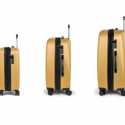 Gabol Koffersets Als Hartgepäck|Koffersets 3-Teilig<Paradise XP 4 Rollen Kofferset 3-teilig mit Dehnfalte mustard