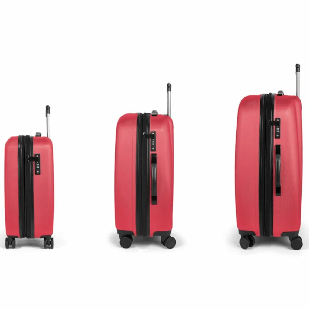 Gabol Koffersets Als Hartgepäck|Koffersets 3-Teilig<Paradise XP 4 Rollen Kofferset 3-teilig mit Dehnfalte coral