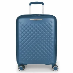 Gabol Hartgepäck Kabinengepäck|4-Rollen Kabinentrolleys<Queens 4 Rollen Kabinentrolley S 54 cm mit Dehnfalte azul