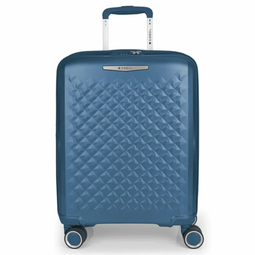 Gabol Hartgepäck Kabinengepäck|4-Rollen Kabinentrolleys<Queens 4 Rollen Kabinentrolley S 54 cm mit Dehnfalte azul