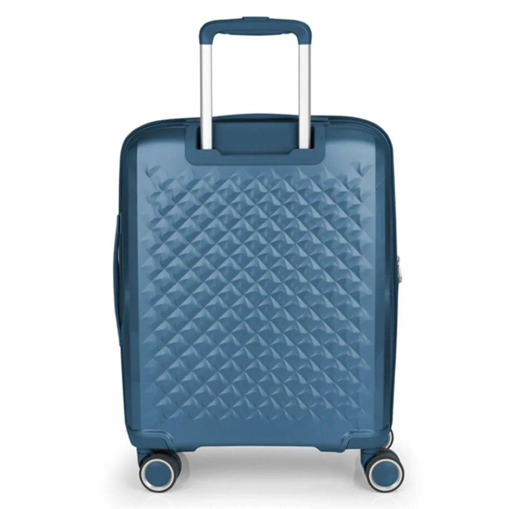 Gabol Hartgepäck Kabinengepäck|4-Rollen Kabinentrolleys<Queens 4 Rollen Kabinentrolley S 54 cm mit Dehnfalte azul