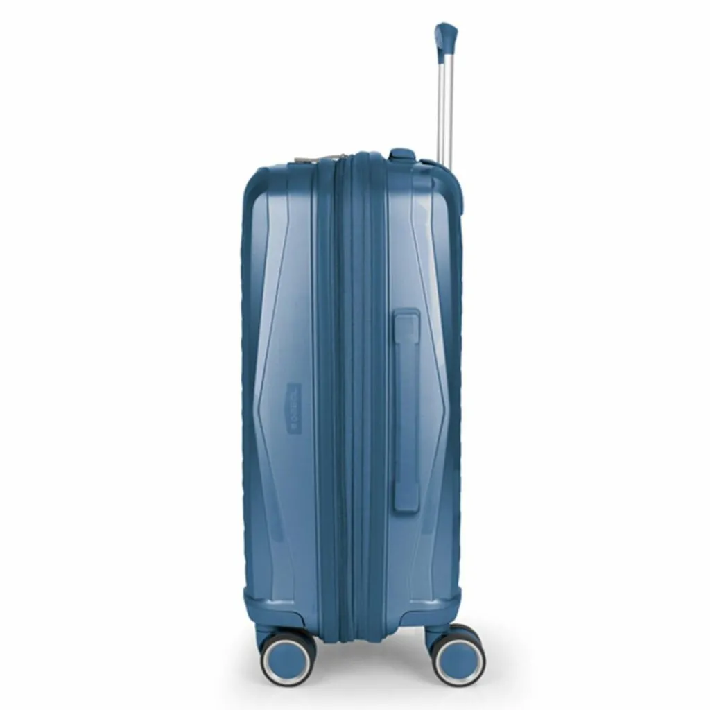 Gabol Hartgepäck Kabinengepäck|4-Rollen Kabinentrolleys<Queens 4 Rollen Kabinentrolley S 54 cm mit Dehnfalte azul