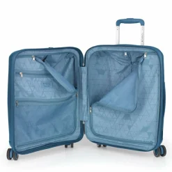 Gabol Hartgepäck Kabinengepäck|4-Rollen Kabinentrolleys<Queens 4 Rollen Kabinentrolley S 54 cm mit Dehnfalte azul