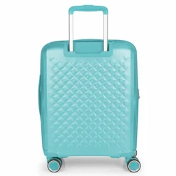 Gabol Hartgepäck Kabinengepäck|4-Rollen Kabinentrolleys<Queens 4 Rollen Kabinentrolley S 54 cm mit Dehnfalte verde menta