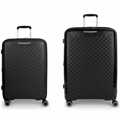 Gabol Koffersets Als Hartgepäck|Koffersets 2-Teilig<Queens 4 Rollen Kofferset 2-teilig mit Dehnfalte negro