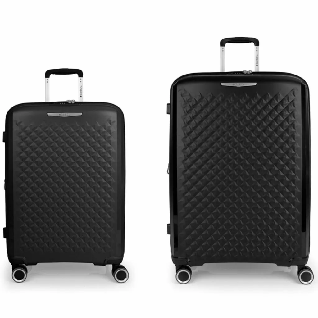 Gabol Koffersets Als Hartgepäck|Koffersets 2-Teilig<Queens 4 Rollen Kofferset 2-teilig mit Dehnfalte negro
