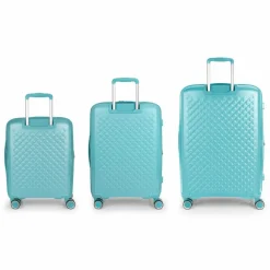 Gabol Queens 4 Rollen Kofferset 3-teilig mit Dehnfalte verde menta