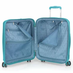 Best Gabol Queens 4 Rollen Kofferset 4-teilig mit Dehnfalte verde menta