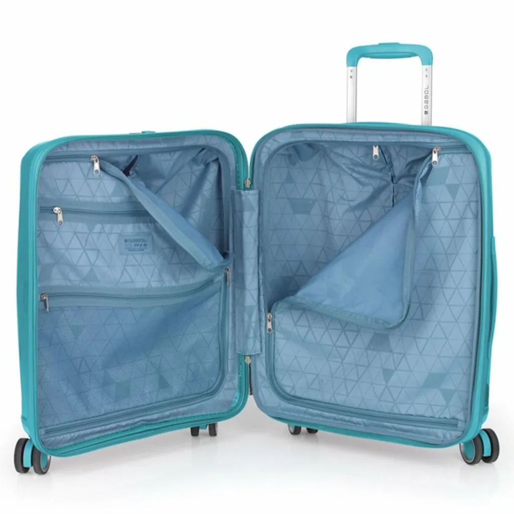 Best Gabol Queens 4 Rollen Kofferset 4-teilig mit Dehnfalte verde menta