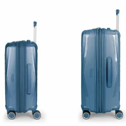 Clearance Gabol Queens 4 Rollen Kofferset 2-teilig mit Dehnfalte azul