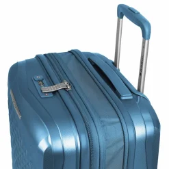 Clearance Gabol Queens 4 Rollen Kofferset 2-teilig mit Dehnfalte azul