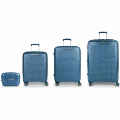 Gabol Koffersets Als Hartgepäck|Koffersets 4-Teilig<Queens 4 Rollen Kofferset 4-teilig mit Dehnfalte azul