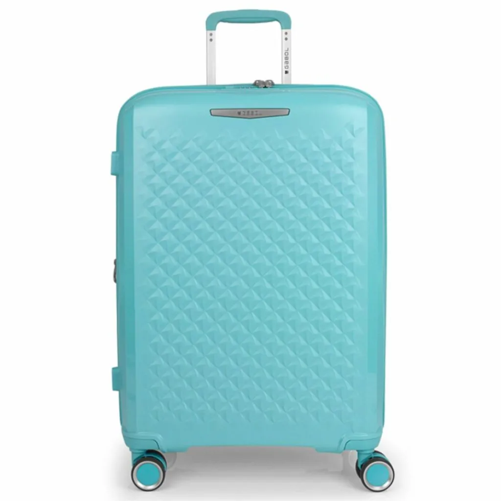 Gabol 4-Rollen Koffer|Hartgepäck<Queens 4 Rollen Trolley M 64.5 cm mit Dehnfalte verde menta