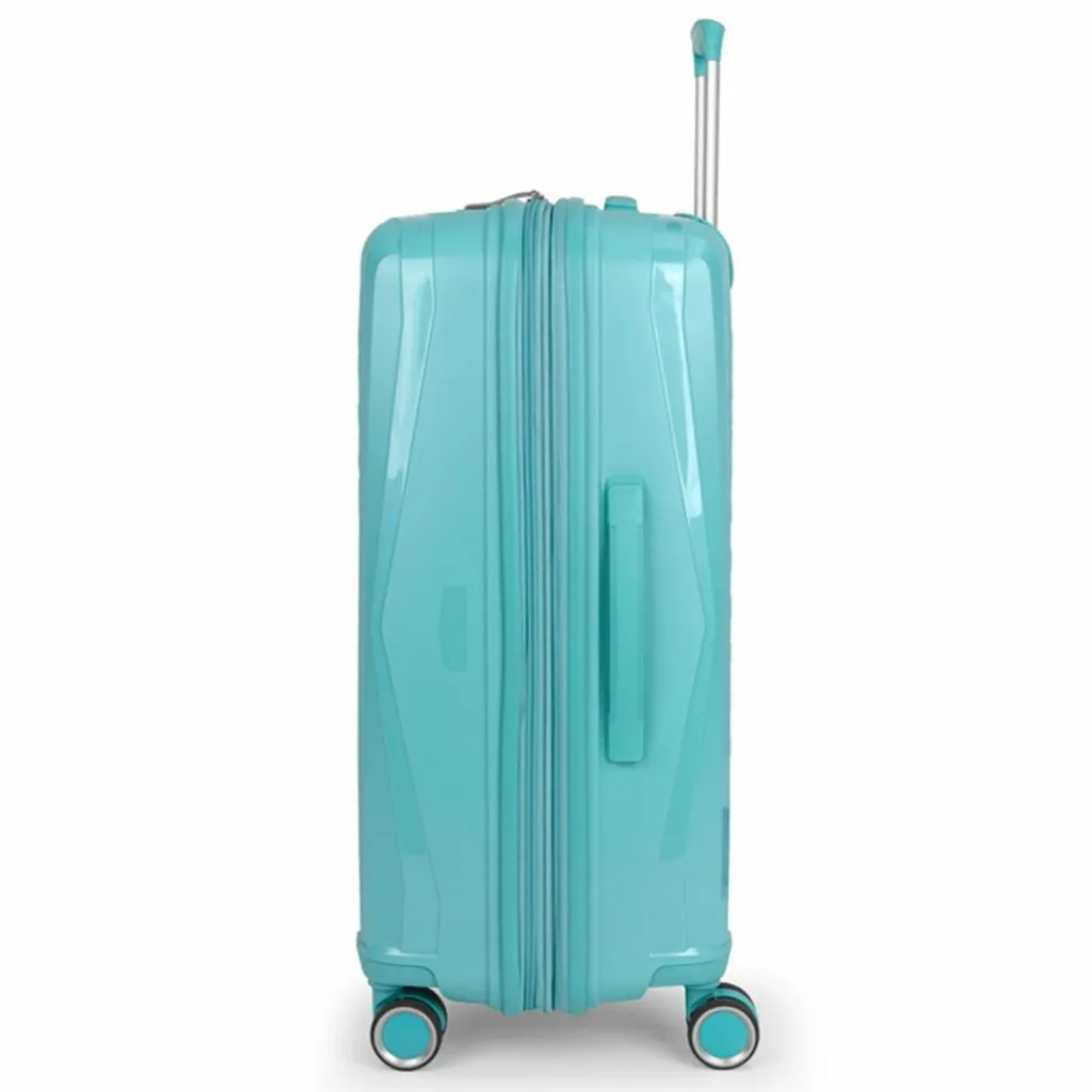 Gabol 4-Rollen Koffer|Hartgepäck<Queens 4 Rollen Trolley M 64.5 cm mit Dehnfalte verde menta