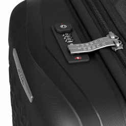 Gabol 4-Rollen Koffer|Hartgepäck<Queens 4 Rollen Trolley L 75 cm mit Dehnfalte negro