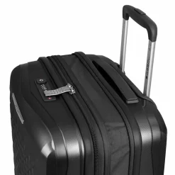 Gabol 4-Rollen Koffer|Hartgepäck<Queens 4 Rollen Trolley L 75 cm mit Dehnfalte negro
