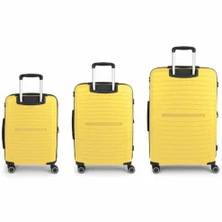 Gabol Koffersets Als Hartgepäck|Koffersets 3-Teilig<Shinyuu 4 Rollen Kofferset 3-teilig mit Dehnfalte amarillo