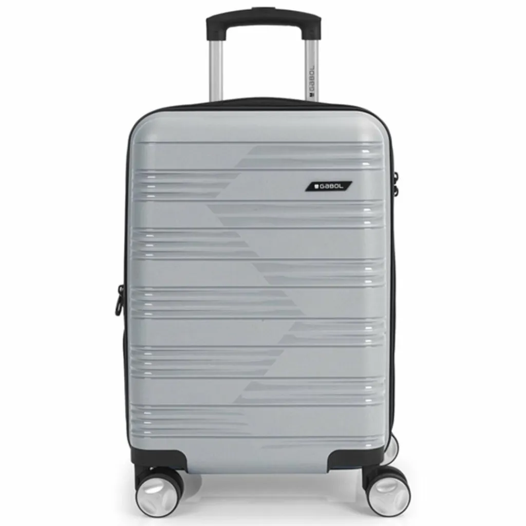 Gabol Hartgepäck Kabinengepäck|4-Rollen Kabinentrolleys<Uyiko 4 Rollen Kabinentrolley 54 cm mit Dehnfalte plata