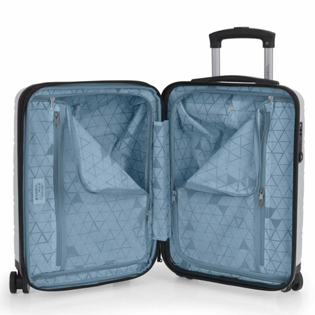 Gabol Hartgepäck Kabinengepäck|4-Rollen Kabinentrolleys<Uyiko 4 Rollen Kabinentrolley 54 cm mit Dehnfalte plata