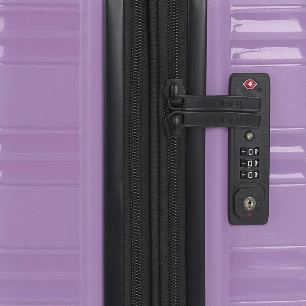 Clearance Gabol Uyiko 4 Rollen Kabinentrolley 54 cm mit Dehnfalte lila