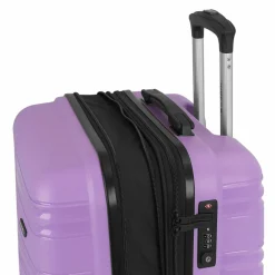 Clearance Gabol Uyiko 4 Rollen Kabinentrolley 54 cm mit Dehnfalte lila