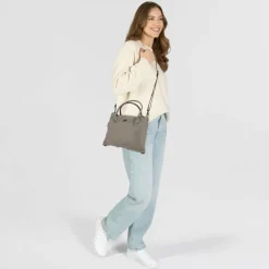 New Gabs Arabella Handtasche Leder 36 cm zinc