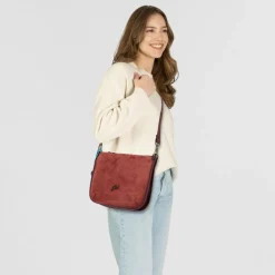 Gabs Schultertaschen|Henkeltaschen<Ariana Schultertasche Leder 24 cm terracotta tones