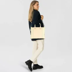 Gabs Henkeltaschen|Schultertaschen<G3 Schultertasche M Leder 37 cm ecru