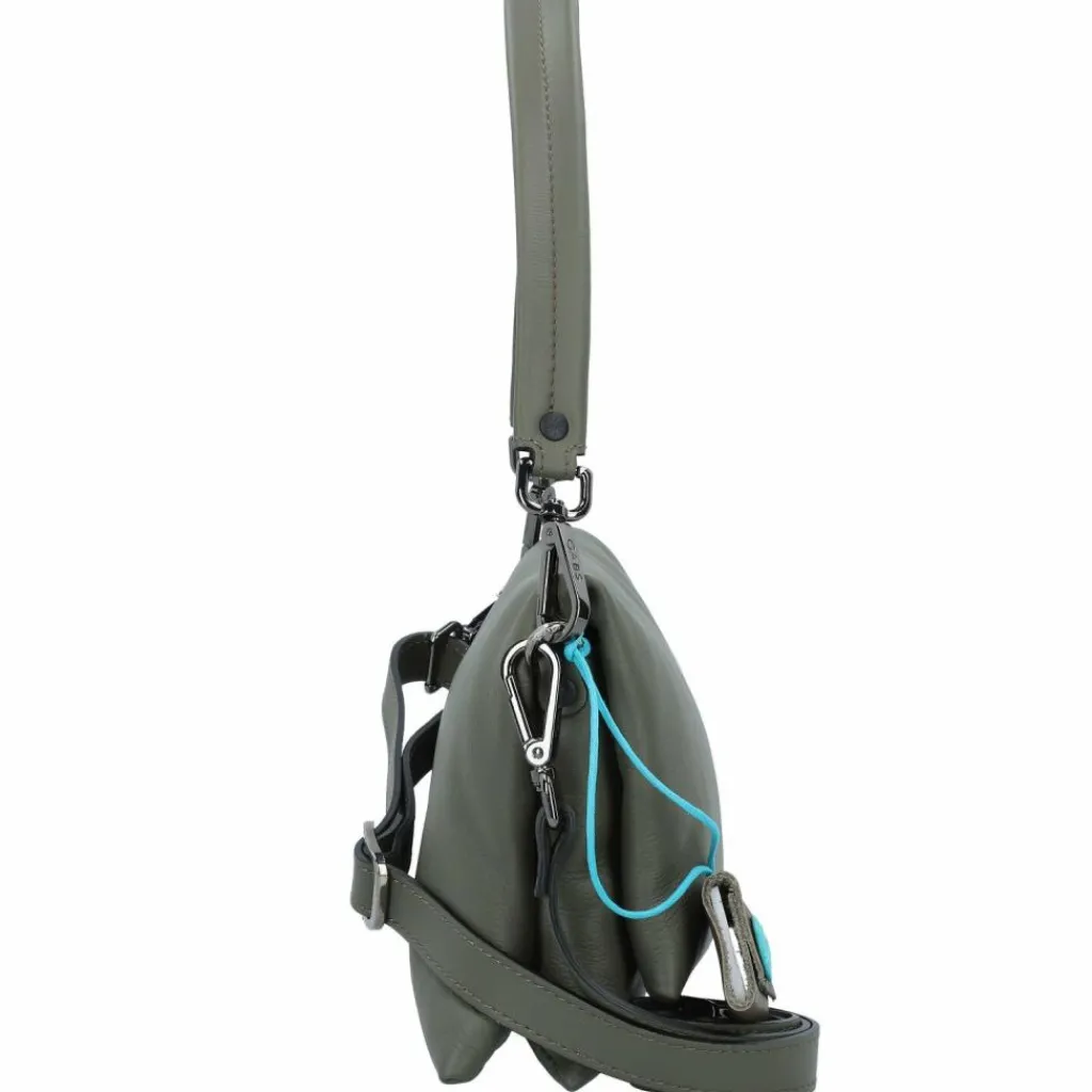 Hot Gabs Iduna Schultertasche M Leder 26 cm military