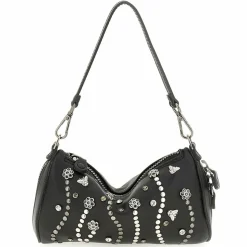 Gabs Schultertaschen<Pepita Schultertasche Leder 20 cm mit Dehnfalte black